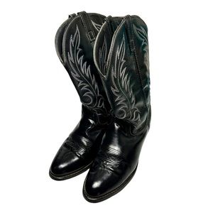 Laredo Black Womens Pull On Boots Sz 9M